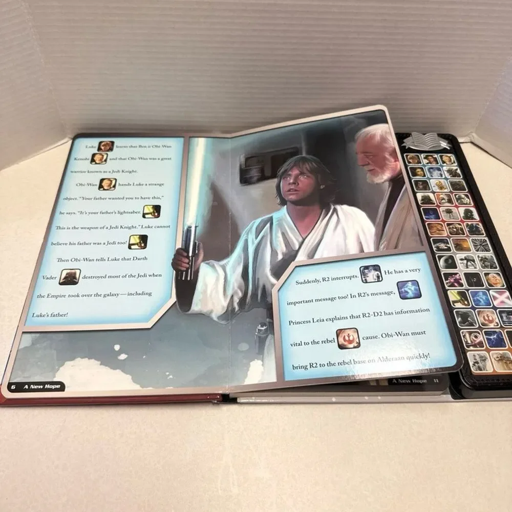 Star Wars Sound Storybook Treasury 3 Stories Sound Book 1st Edition -Works Great